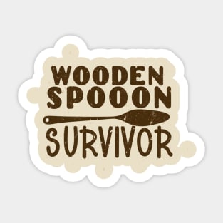 wooden spoon survivor Sticker